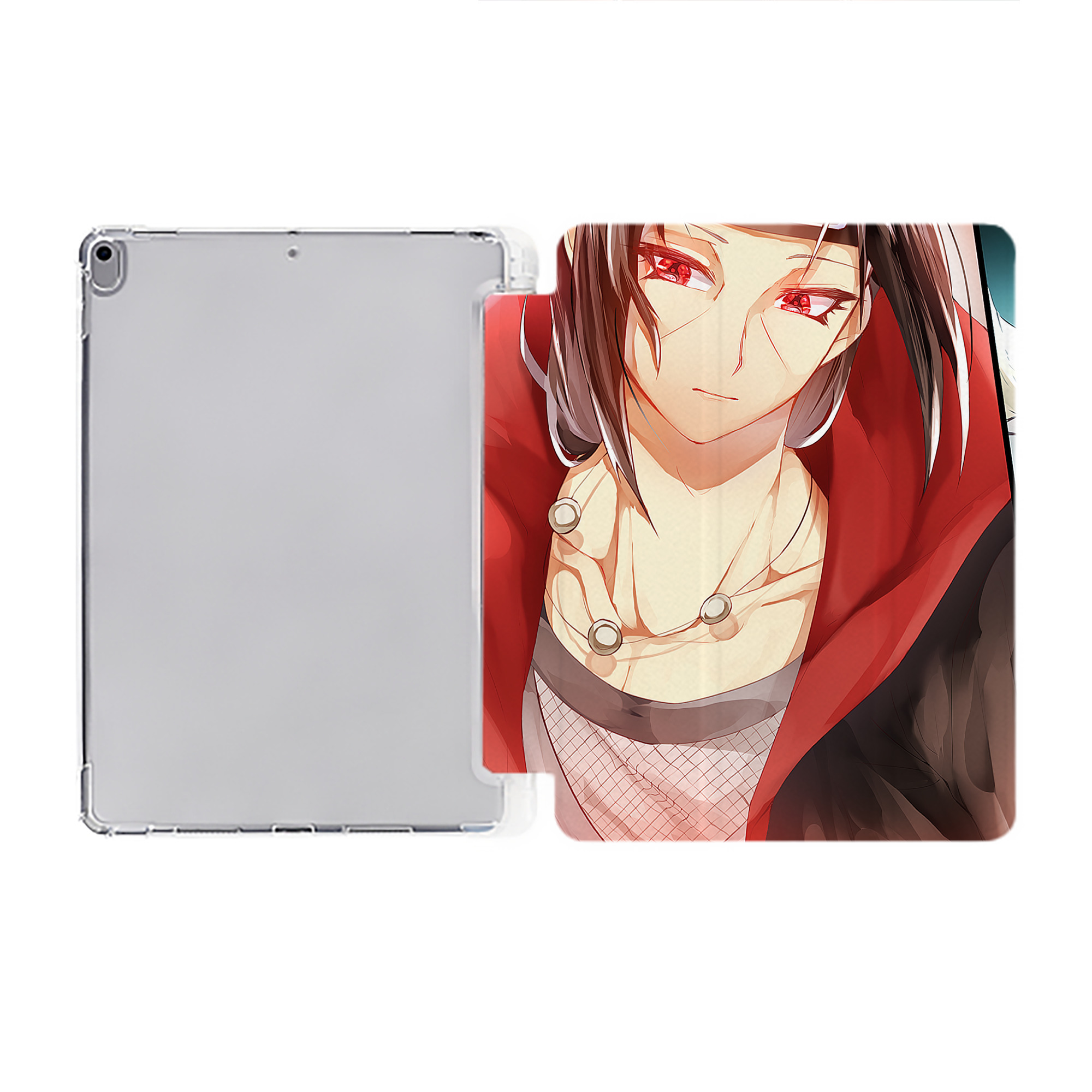 （画像用） NARUTO -ナルト- NARUTO -ナルト- 疾風伝 IPad ケース ペン収納付き 三つ折りスタンド PUレザー×シリコン 対応機種9.5/10.5/10.9インチ